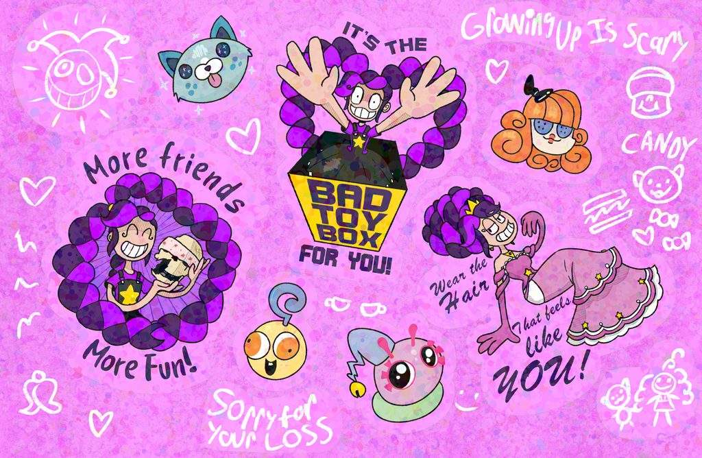 Lily Lovebraids Sticker Sheet (Poppy Playtime)